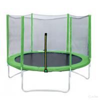 Батут DFC Trampoline Fitness 12ft наружн.сетка, св.зел. (366см)